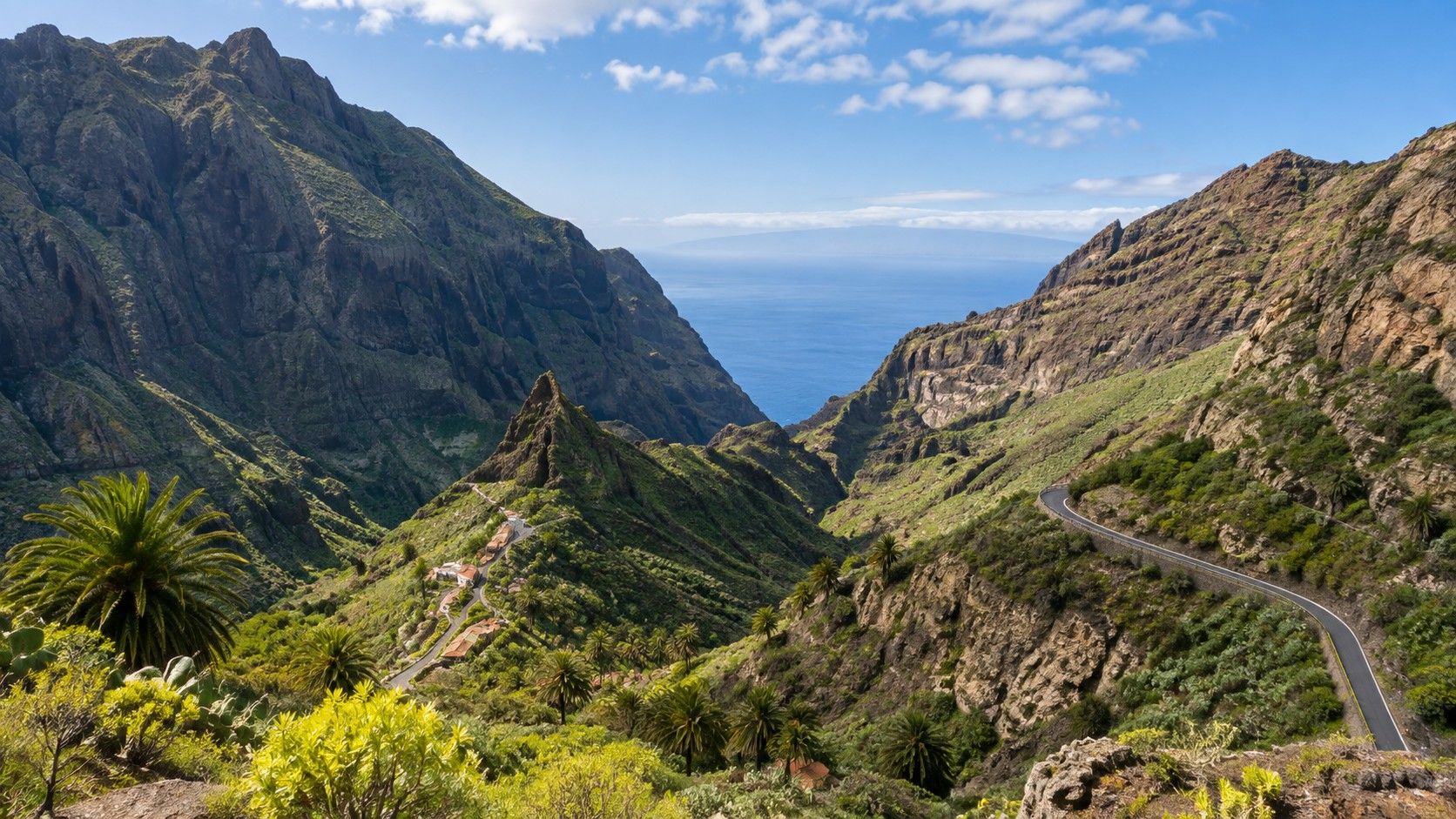 Masca village below the Teno mountains